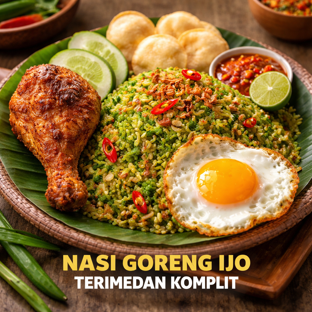Nasi Goreng Ijo Terimendan Komplit Kedai Locale